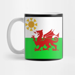 Sunny Welsh Dragon Flag Mug